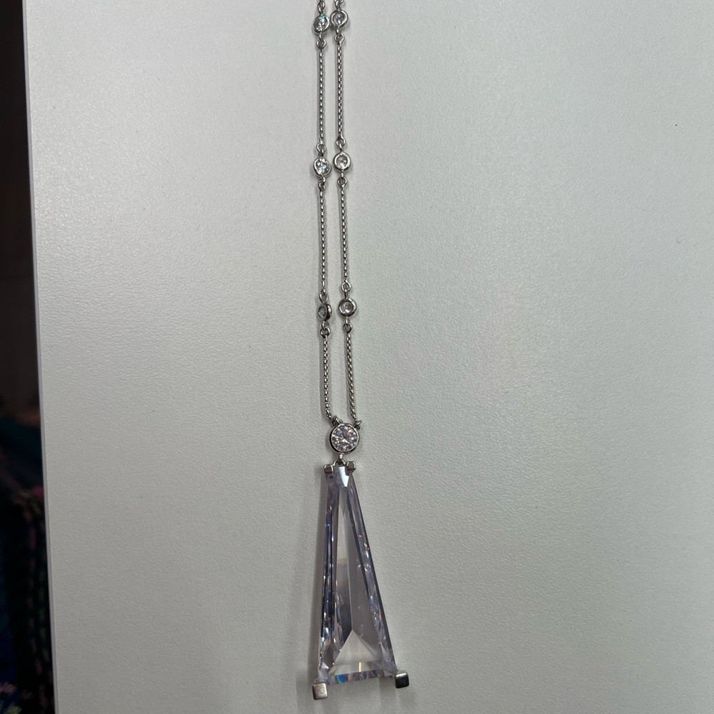 Kendra Scott Long Silver Necklace